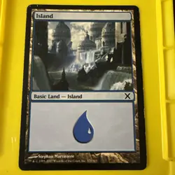 MTG 2007 Island 10th Tenth X Edition 371/383 Regular Land - Image 1