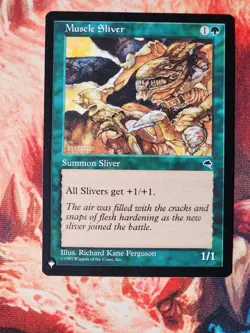 Muscle Sliver The List Reprints Magic Gathering MTG PLST - Image 1