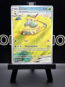 Pokemon TCG Grotle 164/162 Sv05: Temporal Forces Illustration Rare Holo NM - Image 2