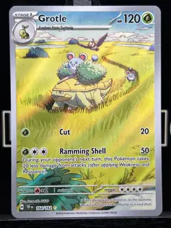 Pokemon TCG Grotle 164/162 Sv05: Temporal Forces Illustration Rare Holo NM - Image 3