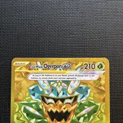 Teal Mask Ogerpon ex NM GOLD Twilight Masquerade 221/167 Pokemon TCG Holo - Image 3