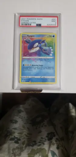 Pokemon Kyogre 2021 SWSH Sword & Shield Shining Fates #021 PSA 9 - Image 1