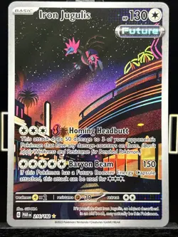 Pokemon Iron Jugulis 216/182 Paradox Rift Illustration Rare NM Condition - Image 3