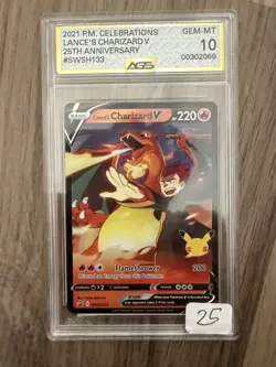 Pokemon Classic Collection Lance's Charizard SWSH133 AGS Gem-MT 10 Holo 2021 - Image 1