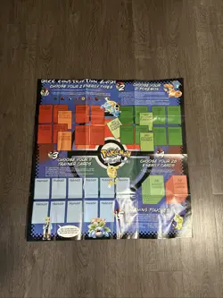 VTG Original WOTC 1999 Pokemon Double Sided Playmat Deck Construction Guide - Image 2