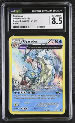 Pokemon Gyarados XY Ancient Origins Reverse Holo Rare #21 CGC 10 Gem Mint - Image 1