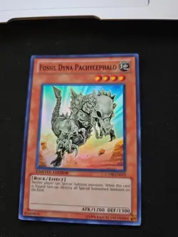 Fossil Dyna Pachycephalo CT08-EN012 Limited Ed Super Rare NM YUGIOH - Image 1