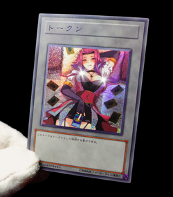 Akiza Izinski Uncensored Yugioh 5Ds Token Secret Rare Alt Art Sexy Waifu Custom - Image 4