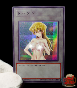 Alexis Rhodes Uncensored Yugioh GX Token Secret Rare Alt Art Sexy Waifu Custom - Image 1