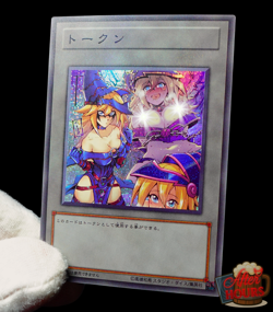 Dark Magician Girl Uncensored Yugioh Token Secret Rare Alt Art Sexy Waifu Custom - Image 1