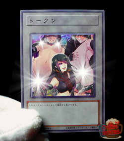 Carly Carmine Uncensored Yugioh 5Ds Token Secret Rare Alt Art Sexy Waifu Custom - Image 1