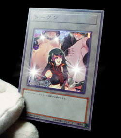 Carly Carmine Uncensored Yugioh 5Ds Token Secret Rare Alt Art Sexy Waifu Custom - Image 4