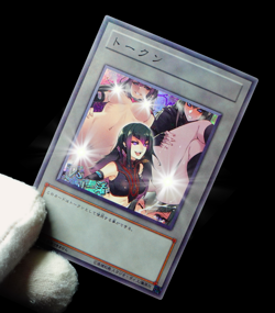 Carly Carmine Uncensored Yugioh 5Ds Token Secret Rare Alt Art Sexy Waifu Custom - Image 5