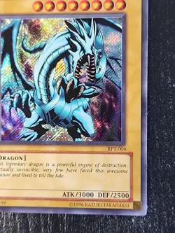 Yugioh Blue-Eyes White Dragon BPT-009 Secret Rare LP Very Nice - Image 4