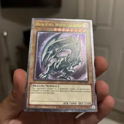 Yugioh OP28-EN001 Blue-Eyes White Dragon Ultimate Rare Euro wow look - Image 1