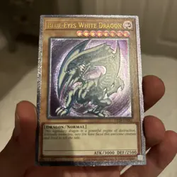 Yugioh OP28-EN001 Blue-Eyes White Dragon Ultimate Rare Euro wow look - Image 4