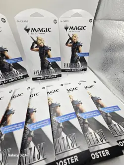 9 Magic The Gathering Final Fantasy Play Booster Sleeved Pack - Image 2