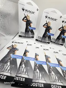 9 Magic The Gathering Final Fantasy Play Booster Sleeved Pack - Image 3