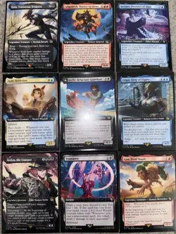 Final Fantasy Magic MGT Lot Of 9 Extended Art Rare Cards *MINT* - Image 1