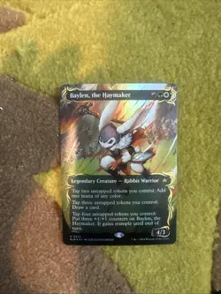 Baylen, the Haymaker (Borderless) (Raised Foil) Bloomburrow Foil - Image 1