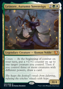 x1 Leinore, Autumn Sovereign - Foil M MTG Commander Innistrad: Midnight Hunt M/N - Image 1