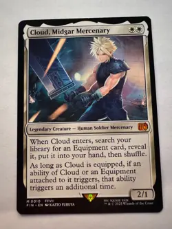 FF MTG Magic The Gathering Cloud, Midgar Mercenary Non-Foil0010 - Image 1