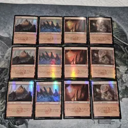 MTG Adventures In The Forgotten Realms : Mountain Foils Only Lot • 17 - Image 1