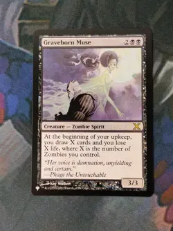 Graveborn Muse - The List | 7% Off 2+ | Baldur's Gate | NM | MTG - Image 1