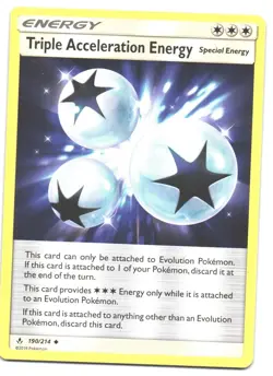 Triple Acceleration Energy - 190/214 - Unbroken Bonds - Pokemon Card - NM - Image 1