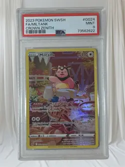 Miltank Crown Zenith Galarian Gallery Holo Ultra Rare Card GG24/GG70 PSA 9 - Image 1