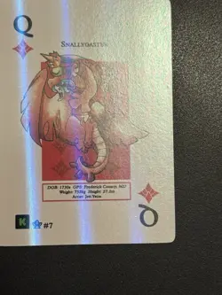 MetaZoo Faded Spade WPT Snallygaster #7 Holo Cryptid Nation Poker Playing Card - Image 2
