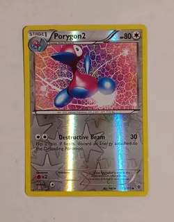 Pokemon TCG Porygon2 Reverse Holo Black And White B&W 73/101 Rare Card - Image 1