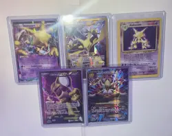 Mega Alakazam Full Art Secret Rare Fates Collide Base Set Pokemon 5 Card Lot - Image 1