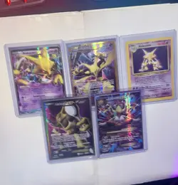 Mega Alakazam Full Art Secret Rare Fates Collide Base Set Pokemon 5 Card Lot - Image 2