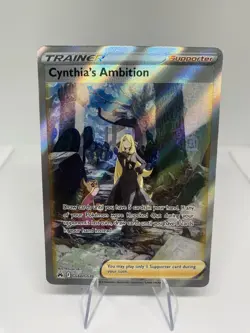 Pokemon Trainer Cynthia's Ambition Supporter Card #GG60/GG70 Crown Zenith - Image 1