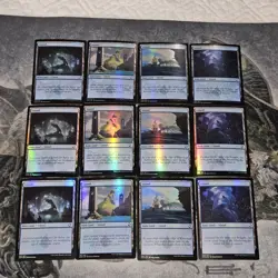 MTG Adventures In The Forgotten Realms : Island Foils Only Lot • 18 - Image 1