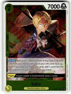 One Piece Emperors in the New World Card OP9-104 Rare Foil Sabo - Image 1
