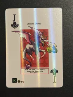 MetaZoo Faded Spade WPT Jersey Devil #2 Holo Cryptid Nation Poker Playing Card - Image 1