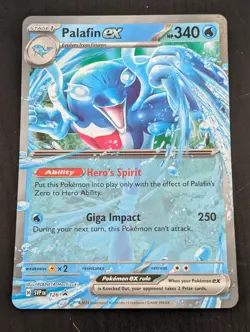 Pokemon TCG Palafin EX SVPEN 126 Promo Jumbo Card - Image 1