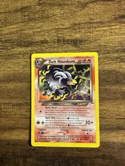 Pokemon Dark Houndoom TCG Card 7/105 Neo Destiny Unlimited Holo Rare - Image 1