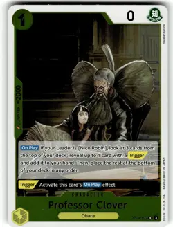 One Piece Emperors in the New World Card OP9-102 Rare Foil Professor Clover - Image 1