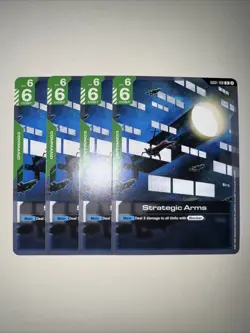 GD01-108 Strategic Arms X4 Playset Gundam TCG CCG English Card Game - Image 1