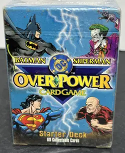 1996 Fleer DC OverPower Batman Superman Over Power Card Game Starter Deck NIP - Image 1