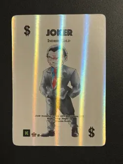 MetaZoo Faded Spade WPT Indrid Cold Holo Cryptid Nation Poker Playing Card - Image 1