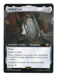 Mithril Coat Extended Art NM Rare #0379 Lord of the Rings MTG LotR - Image 1