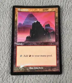 MTG Mountain 1999 Arena Promo FOIL 1x HP Heavily Played Magic The Gathering B - Image 2