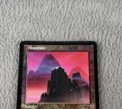 MTG Mountain 1999 Arena Promo FOIL 1x HP Heavily Played Magic The Gathering B - Image 4