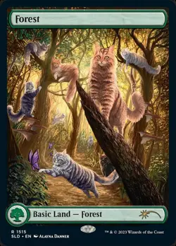 Near Mint, English - 1 x MTG Forest (1515) - Foil Secret Lair Drop Series - Image 1