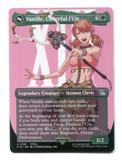 Vanille Cheerful l'Cie Borderless #0392 NM Final Fantasy FIN MTG Magic - Image 1