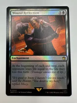 MTG TCG Wound Reflection Universes Beyond: Doctor Who Foil - Image 1